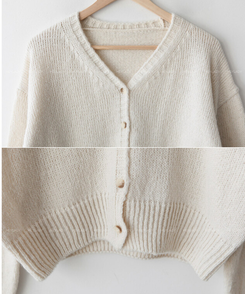 Vネックニットカーディガン(5color)