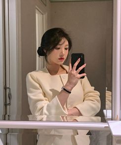 シングルボタン肩パッドジャケット IVORY