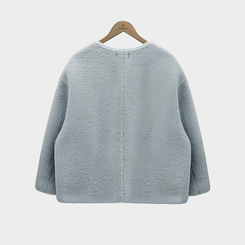 【マフラー付き】ウールボアペンダントオーバーフィットコート