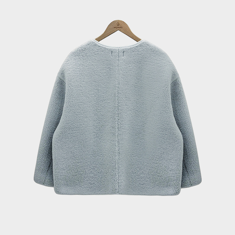 【マフラー付き】ウールボアペンダントオーバーフィットコート