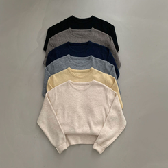 カシミールスタンダードクロップウールリブニット(6color)