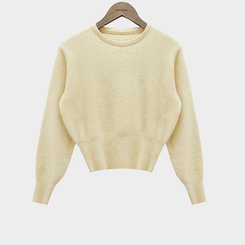 カシミールスタンダードクロップウールリブニット(6color)