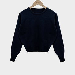 カシミールスタンダードクロップウールリブニット(6color)