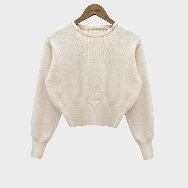 カシミールスタンダードクロップウールリブニット(6color)