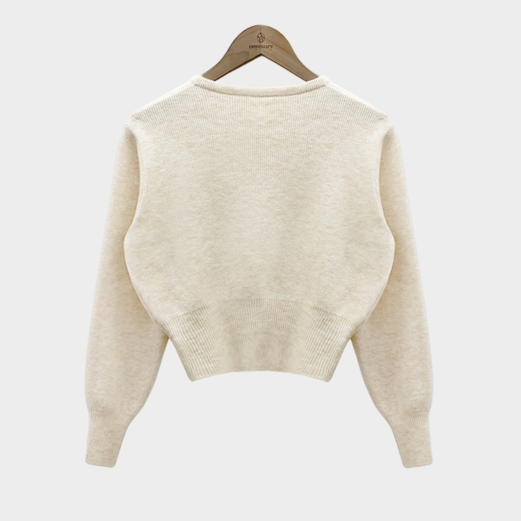 カシミールスタンダードクロップウールリブニット(6color)