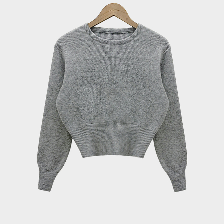 カシミールスタンダードクロップウールリブニット(6color)