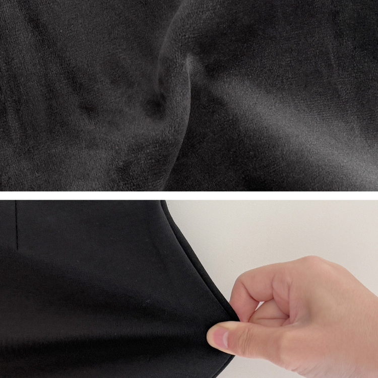 【起毛】ハイウエストスリムショートパンツ