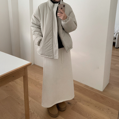 マキシロングバンディングスカート IVORY