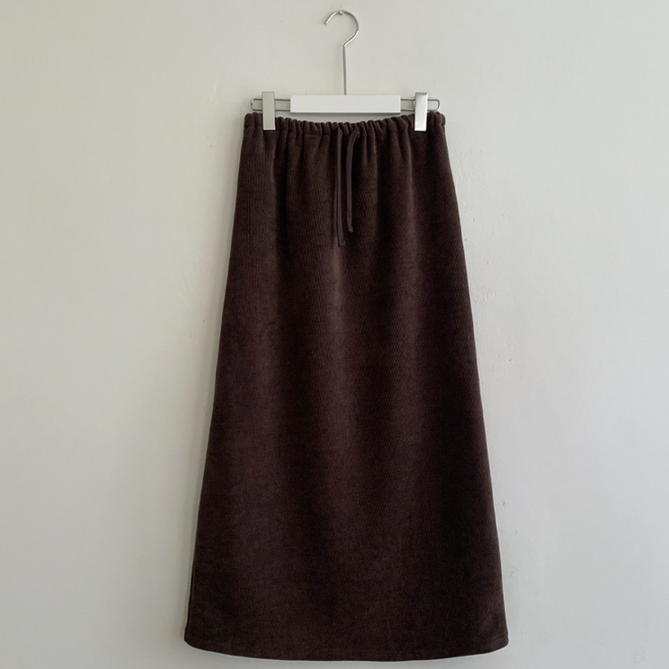 マキシロングバンディングスカート