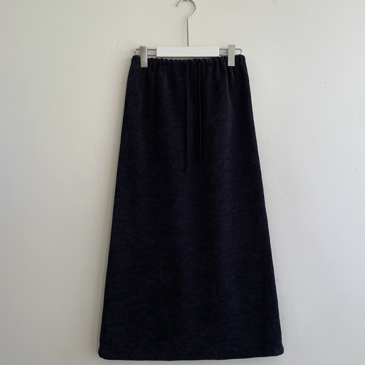 マキシロングバンディングスカート