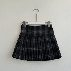ハイウエストチェックプリーツミニスカート
