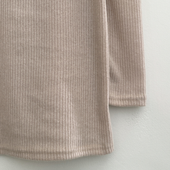 オフショルダーリブミニワンピース