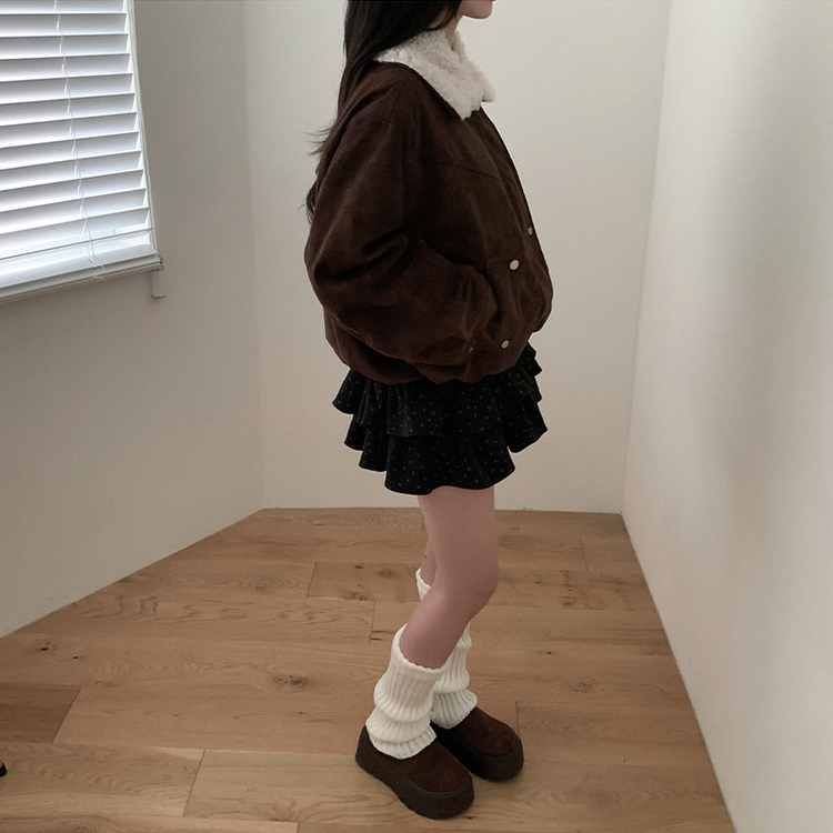 バルーンフィットスエードジャケット BROWN