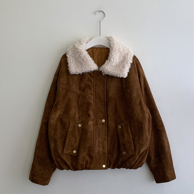 バルーンフィットスエードジャケット