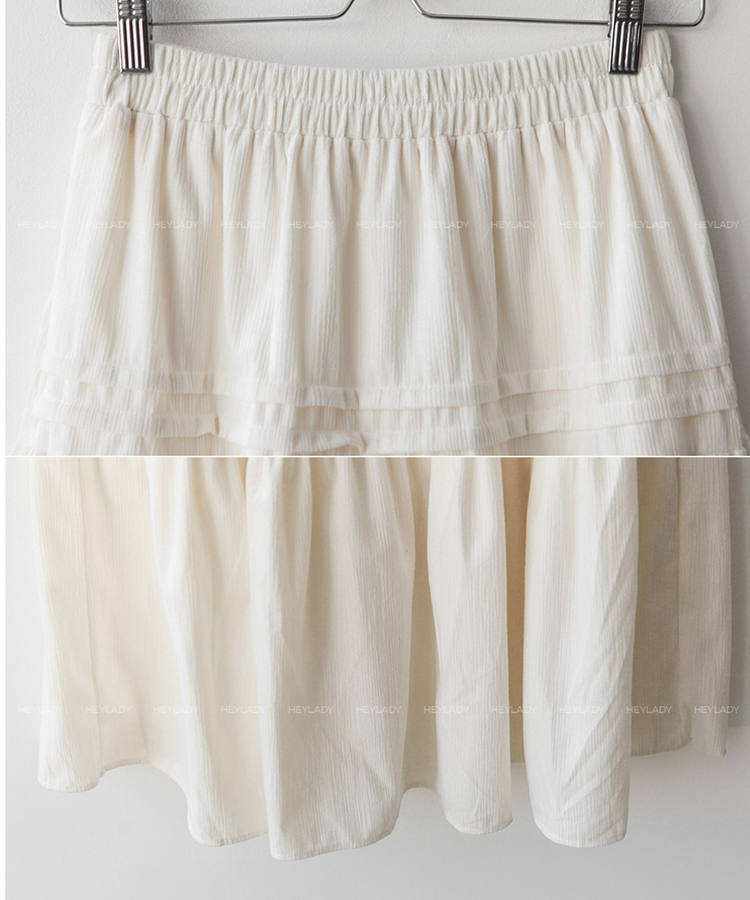 ベロアティアードロングスカート