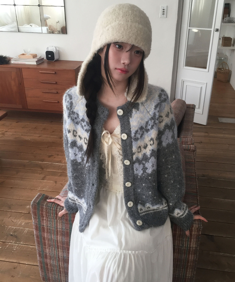 데일리 스노잉 노르딕 가디건