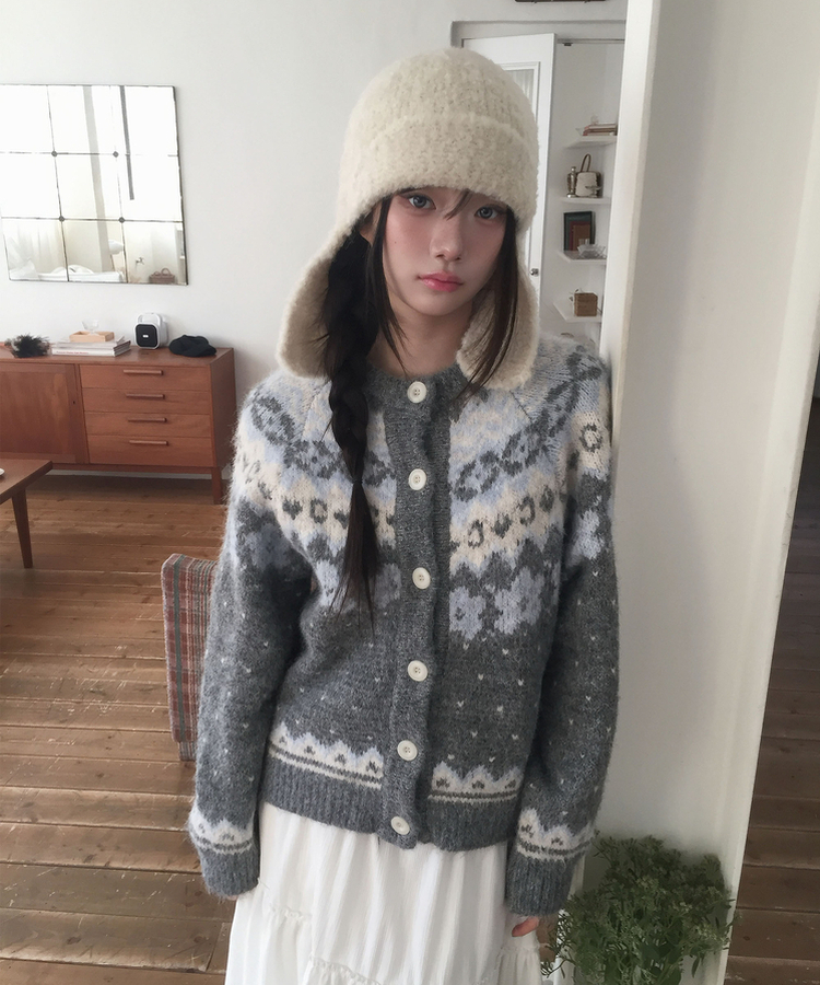 데일리 스노잉 노르딕 가디건