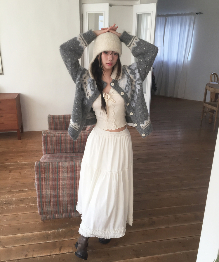 데일리 스노잉 노르딕 가디건