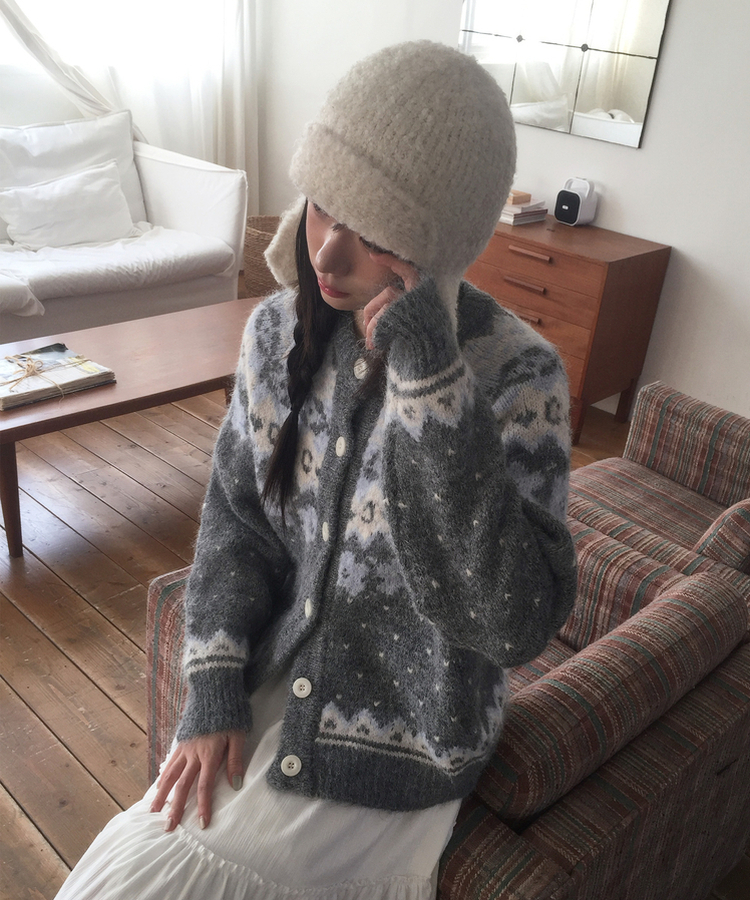 데일리 스노잉 노르딕 가디건