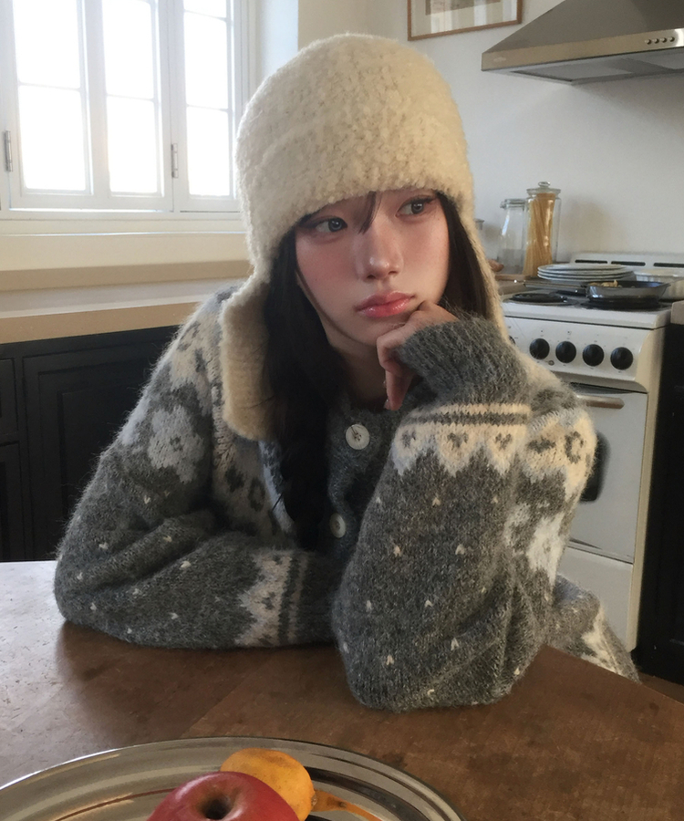 데일리 스노잉 노르딕 가디건