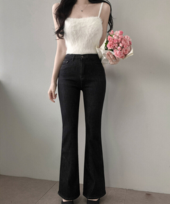 【SET】ミンクファーキャミソール カーディガン IVORY