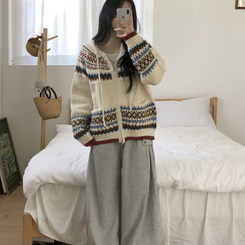 ルディックアバンニットフードジップアップ IVORY