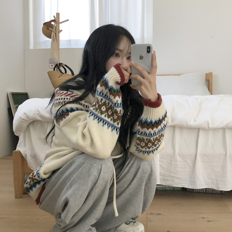 ルディックアバンニットフードジップアップ IVORY