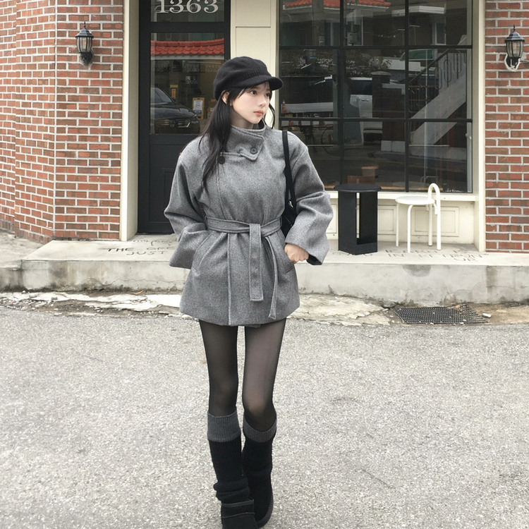 厚手スリムシースルーストッキング BLACK