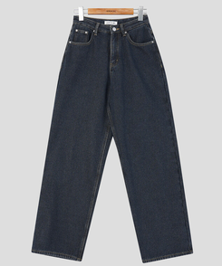 【起毛】ループワイドデニムパンツ