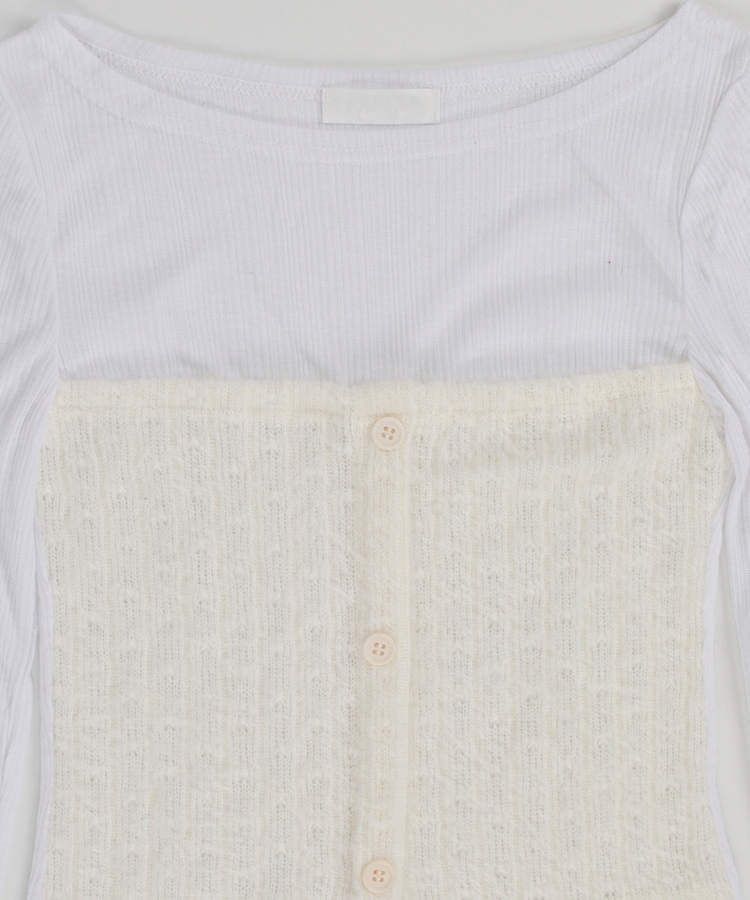 【マフラー付き】シチュー長袖Tシャツ