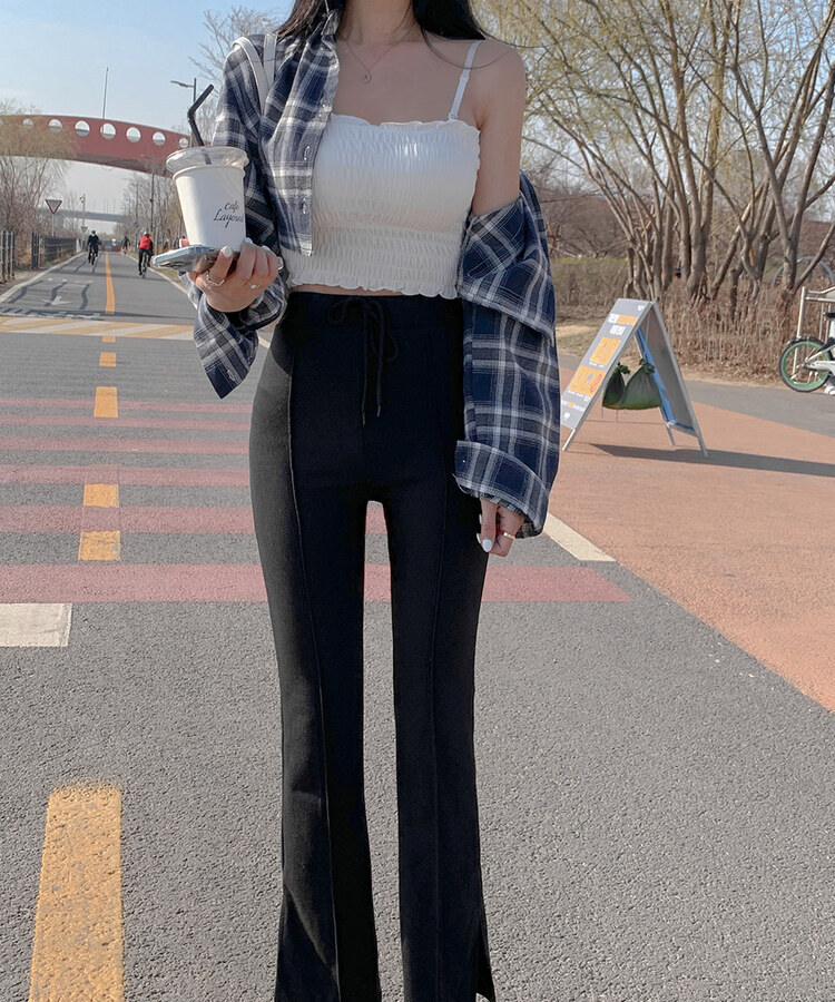 シャーリングキャミソール (カップイン) IVORY