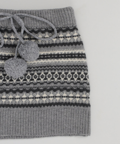 ビンテージノルディックポムポムスカート