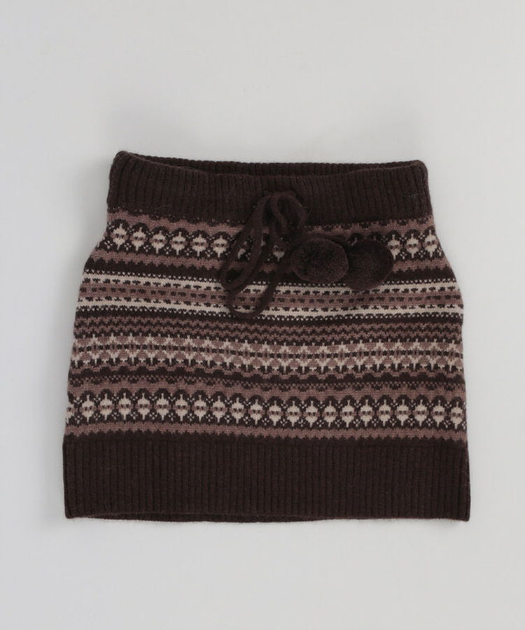 ビンテージノルディックポムポムスカート