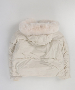 ダッフルフードダウンジャンパー