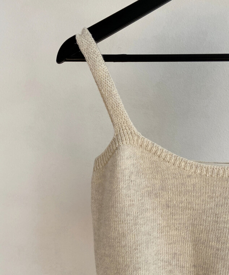 ニットレイヤードビスチェ