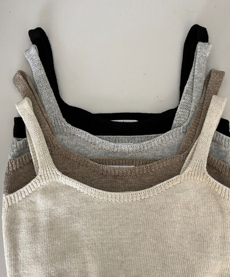 ニットレイヤードビスチェ