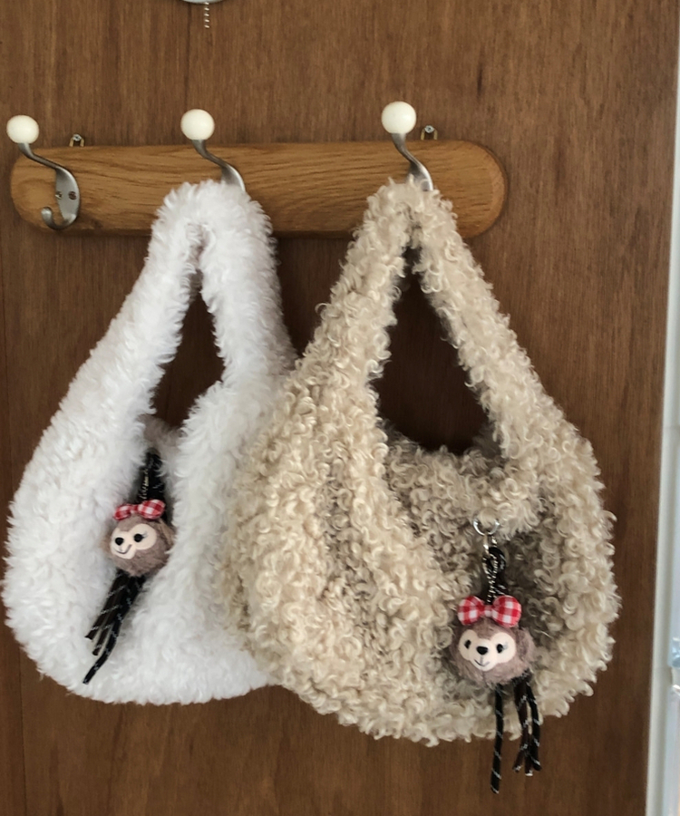 ドダンブルトートショルダーファーバッグ