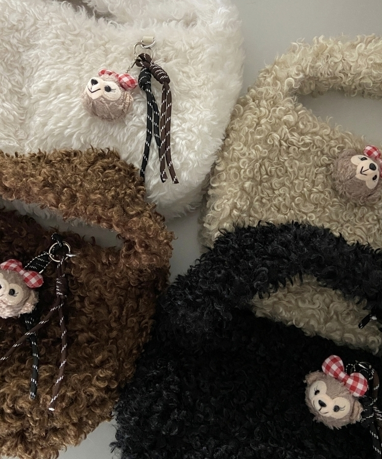 ドダンブルトートショルダーファーバッグ