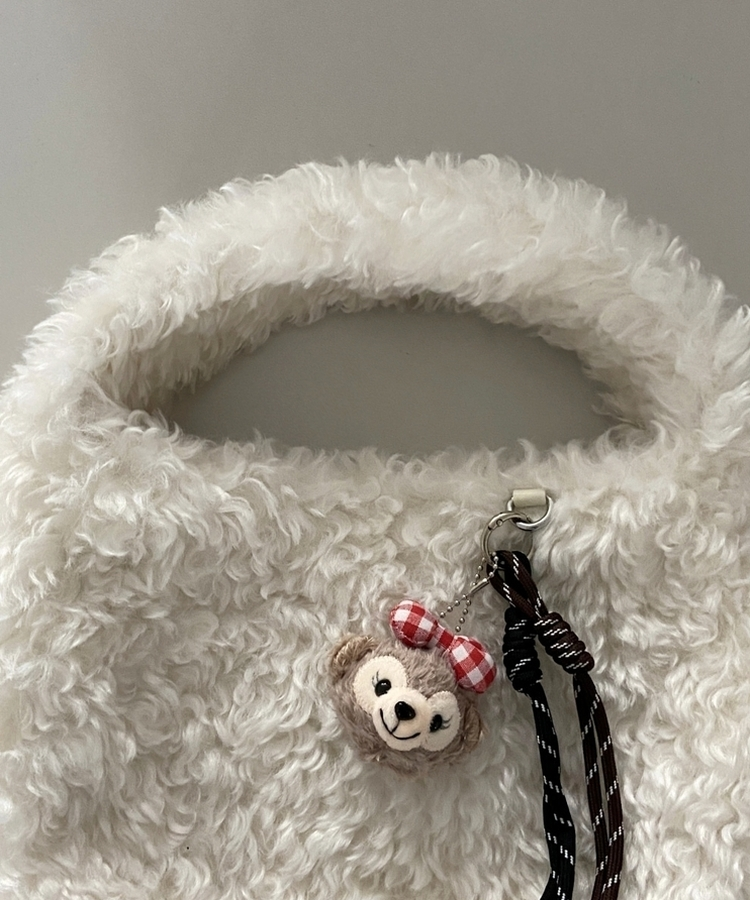 ドダンブルトートショルダーファーバッグ