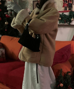 スエードミニトートデイリーバッグ BLACK