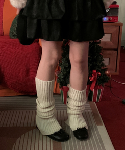 スリットニットレッグウォーマー IVORY