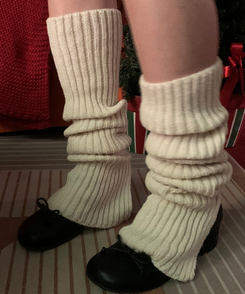 スリットニットレッグウォーマー IVORY