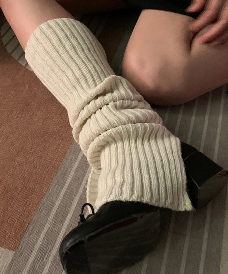 スリットニットレッグウォーマー IVORY