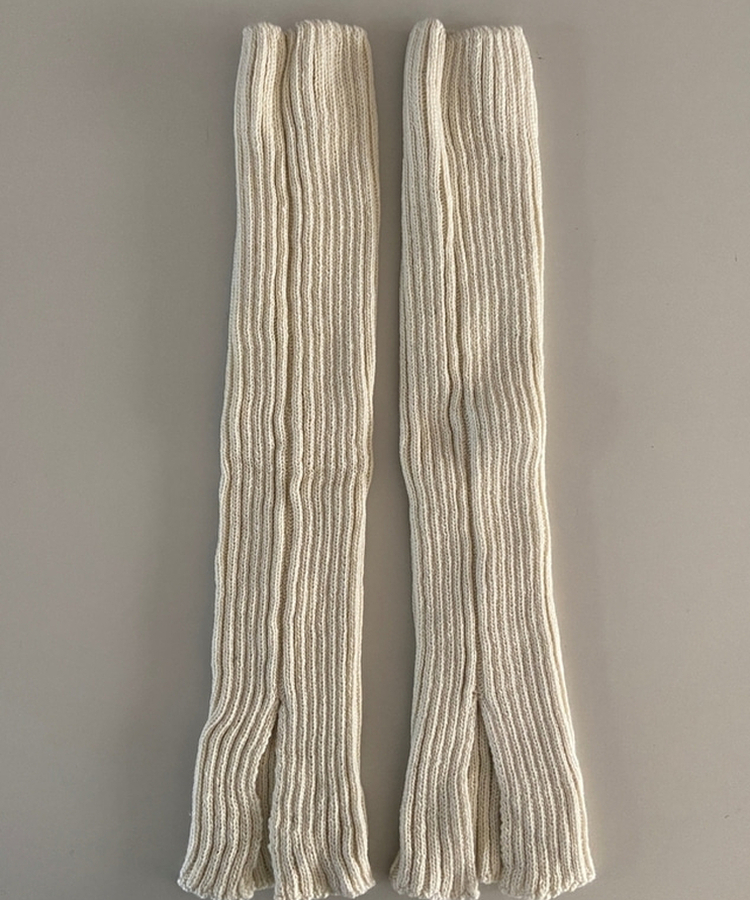 スリットニットレッグウォーマー