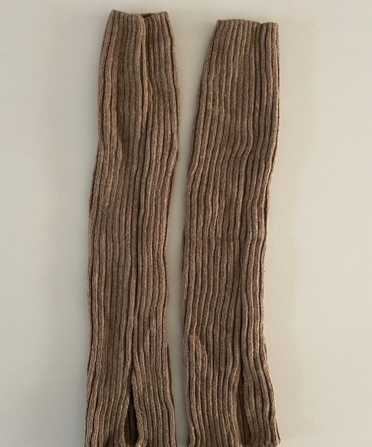 スリットニットレッグウォーマー