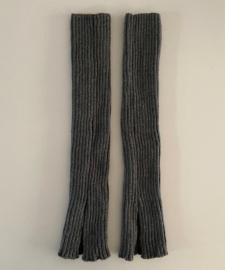 スリットニットレッグウォーマー