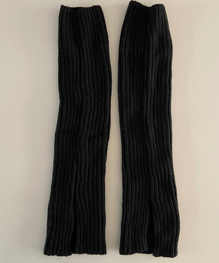 スリットニットレッグウォーマー