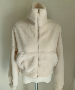 ミンクハイネックファージップアップ