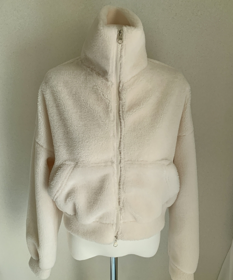 ミンクハイネックファージップアップ