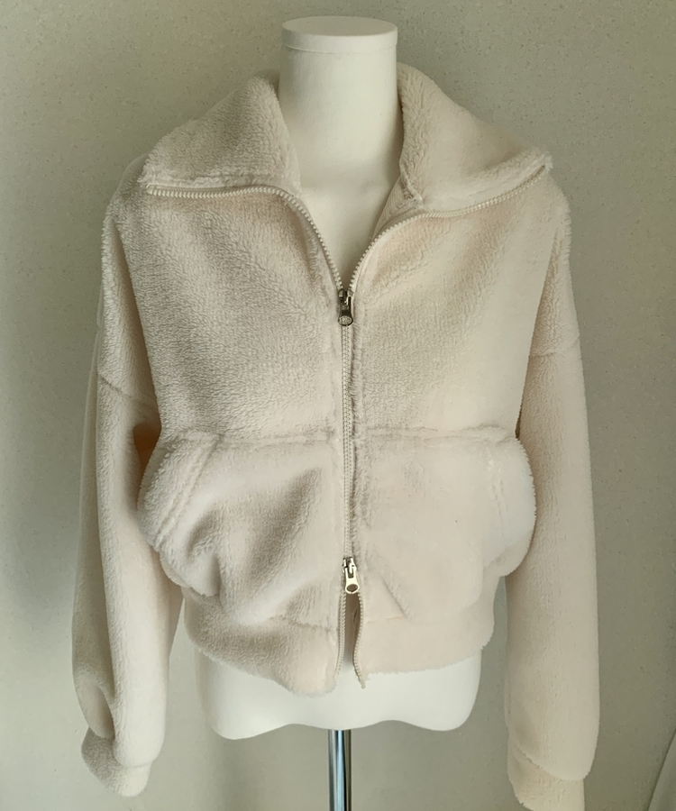 ミンクハイネックファージップアップ